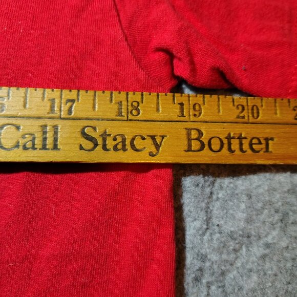 Full Throttle Saloon Sturgis T-Shirt Size Medium Red Front Back Guitar Biker Bar - Picture 8 of 10